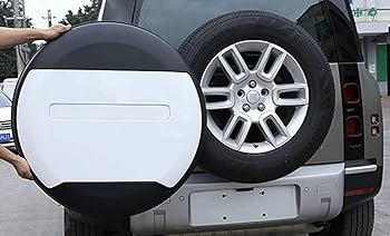 ランドローバー ディフェンダー リアタイヤカバー フジホワイト Amazon | AKSEKA フジホワイト 車 リア スペア タイヤ 保護